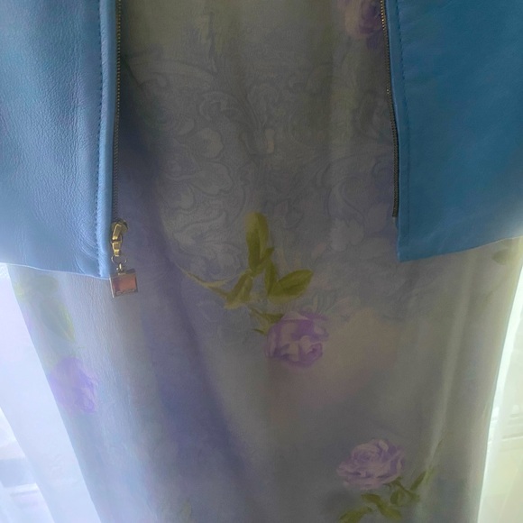 Escada 100% Silk Sleeveless Women’s Dress - Dusty Blue Size 36 (USA size 6) - Picture 12 of 15